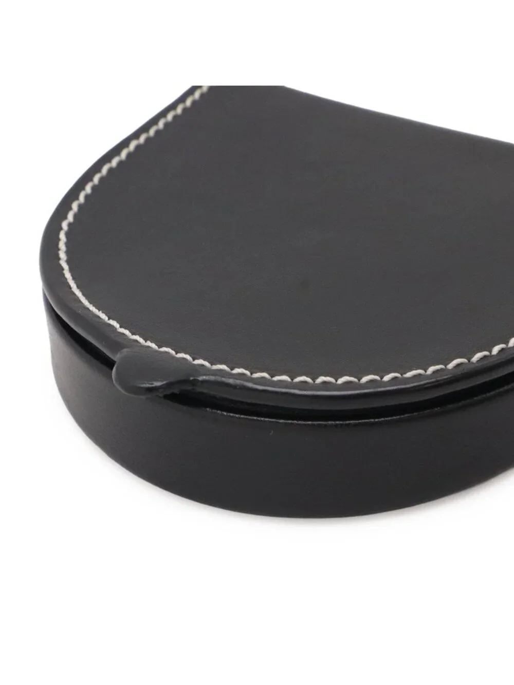 Loewe Anagram Heel Pouch Mini Shoulder Bag Pochette Calf Leather Black